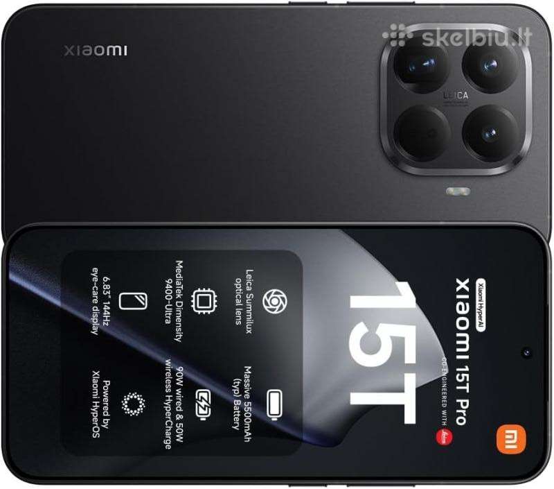 Xiaomi 15t Pro 5G 12/512gb Leica lens naujas
