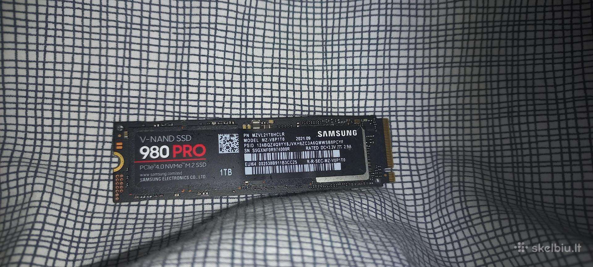 Samsung 980 Pro 1tb labai mažai naudotas