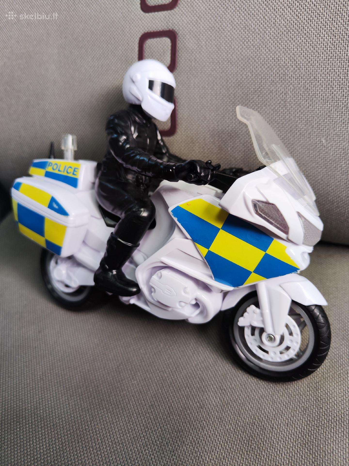 Motociklas su sirena policijos