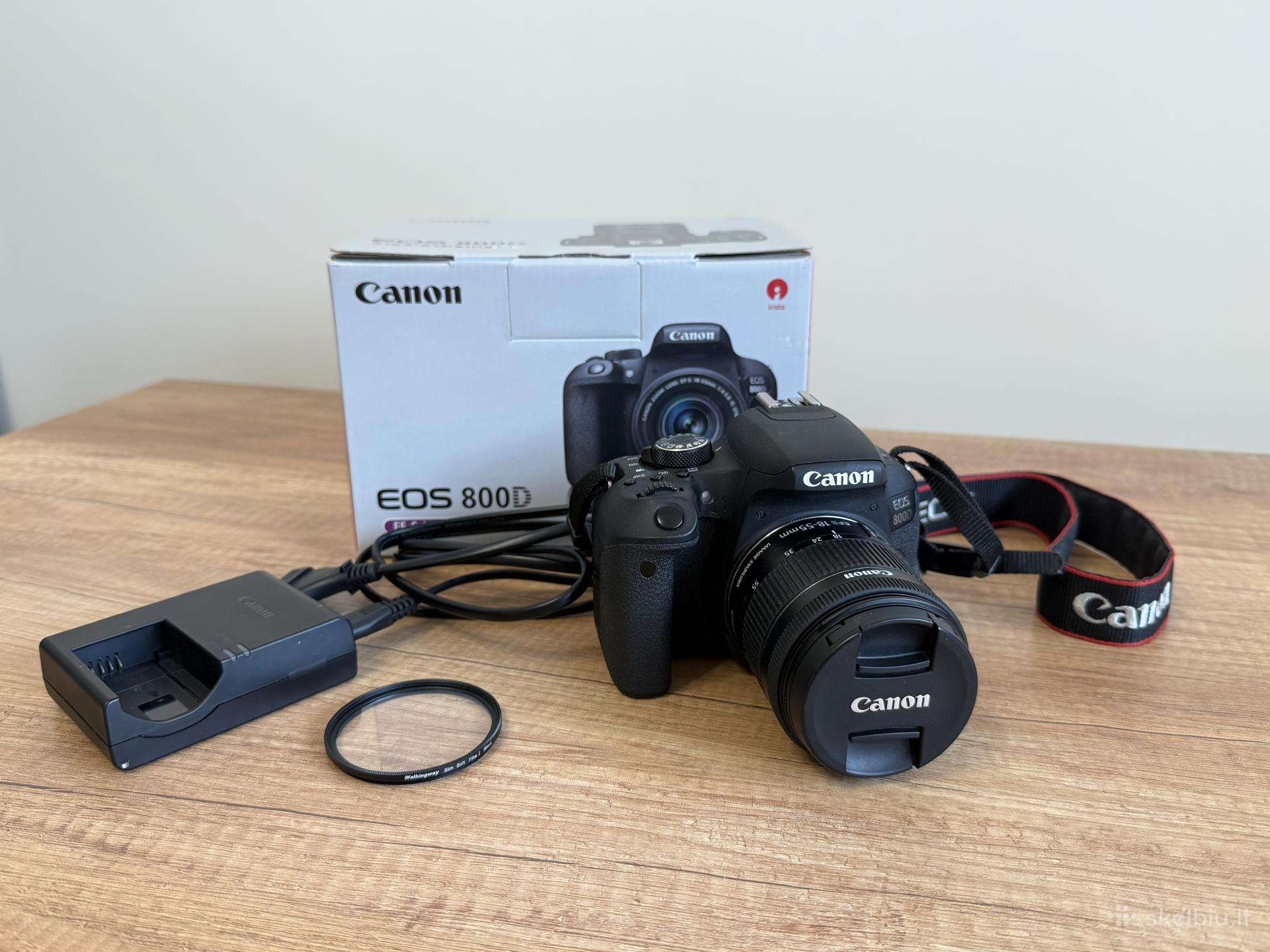 Canon EOS 800d + Ef-s 18-55mm Is Stm + rūko efekto