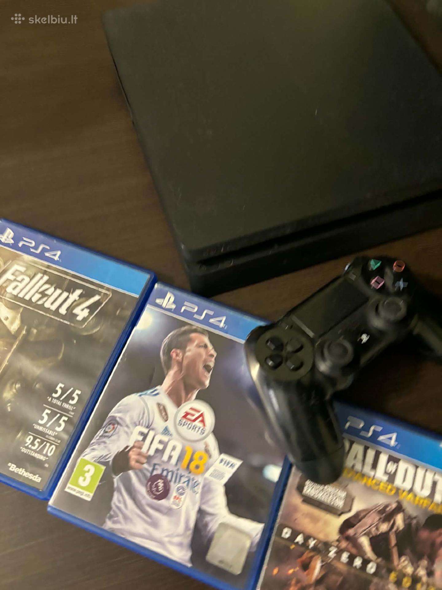 Playstation 4 Slim 1tb su 3 papildomais žaidimais
