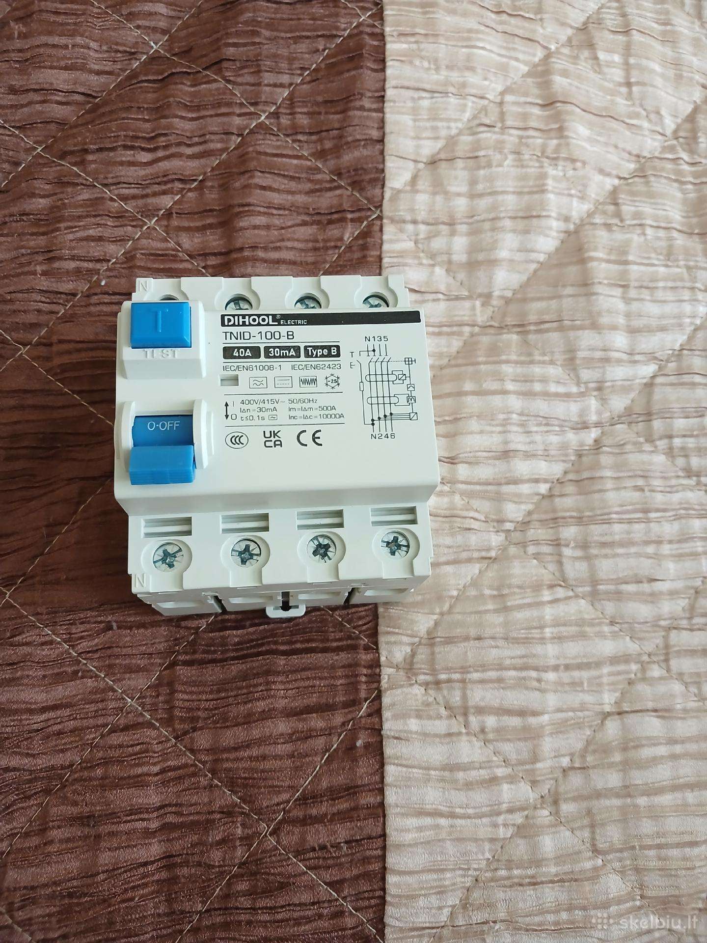 Dihool Tnid-100-b 40a 30ma type B 4p relė