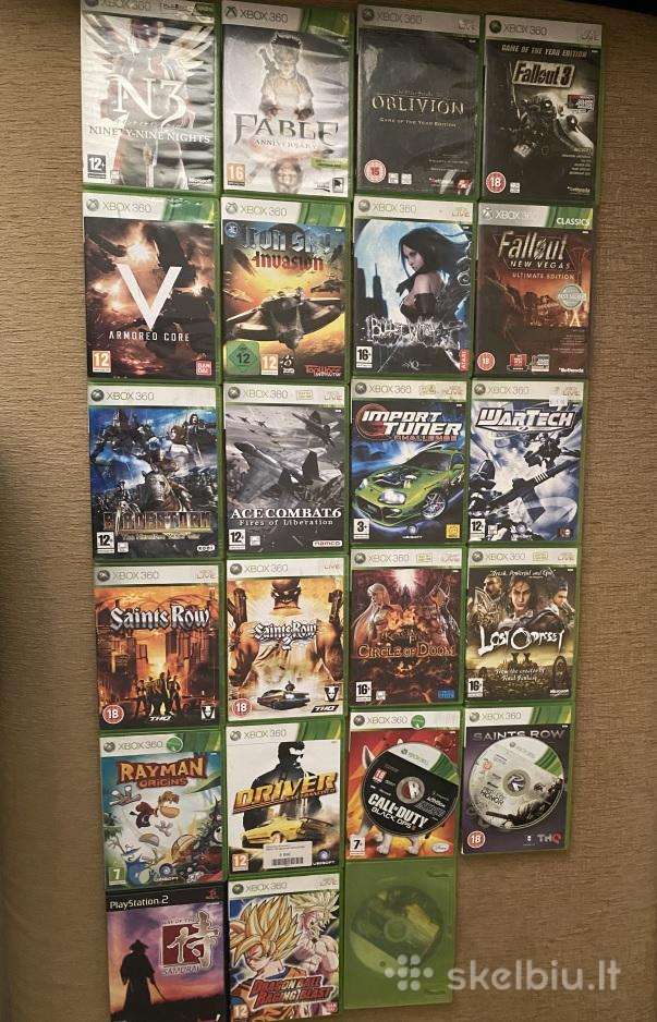 Xbox 360 Zaidimu Rinkinys