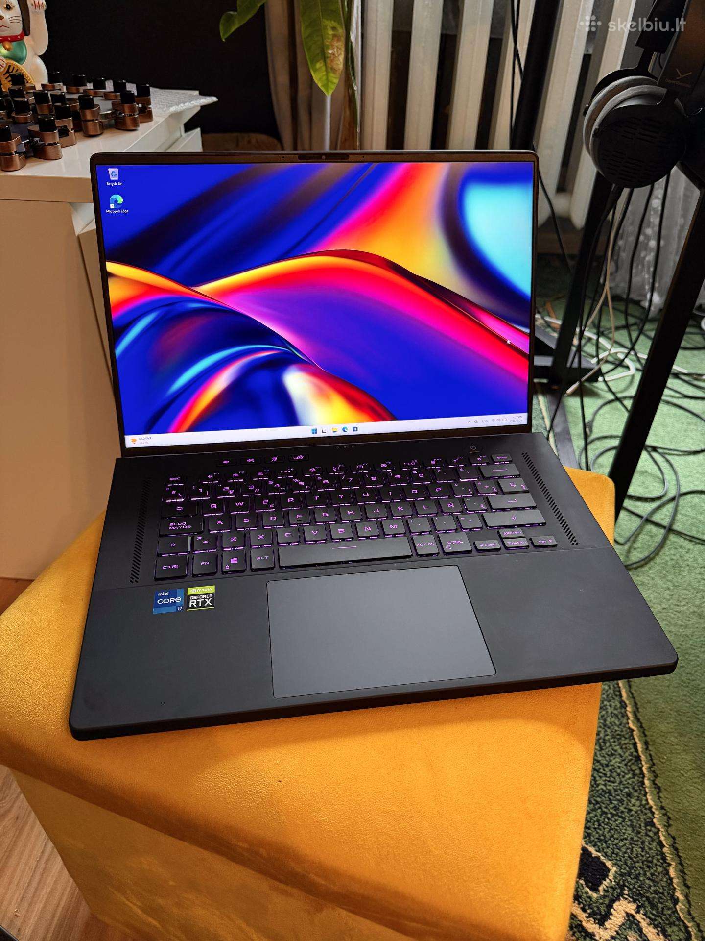 Galingas Asus Zephyrus M16 nešiojamas kompiuteris