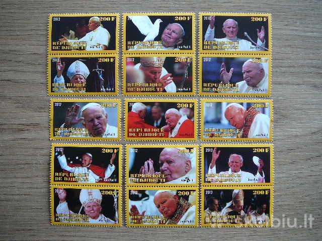 Popiezius J. Paulius II Dzibutis 2012 Mnh dzb011