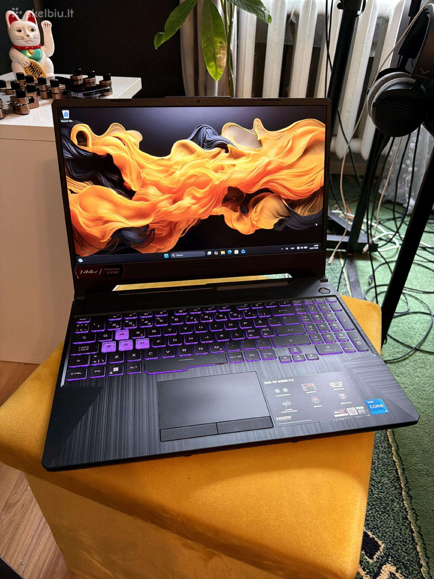 Asus Tuf F15 žaidimų kompiuteris