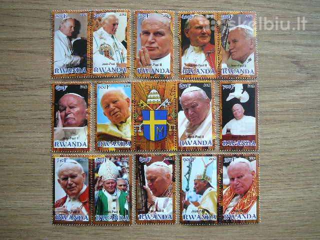 Popiezius J. Paulius II Ruanda 2012 Mnh rwa65
