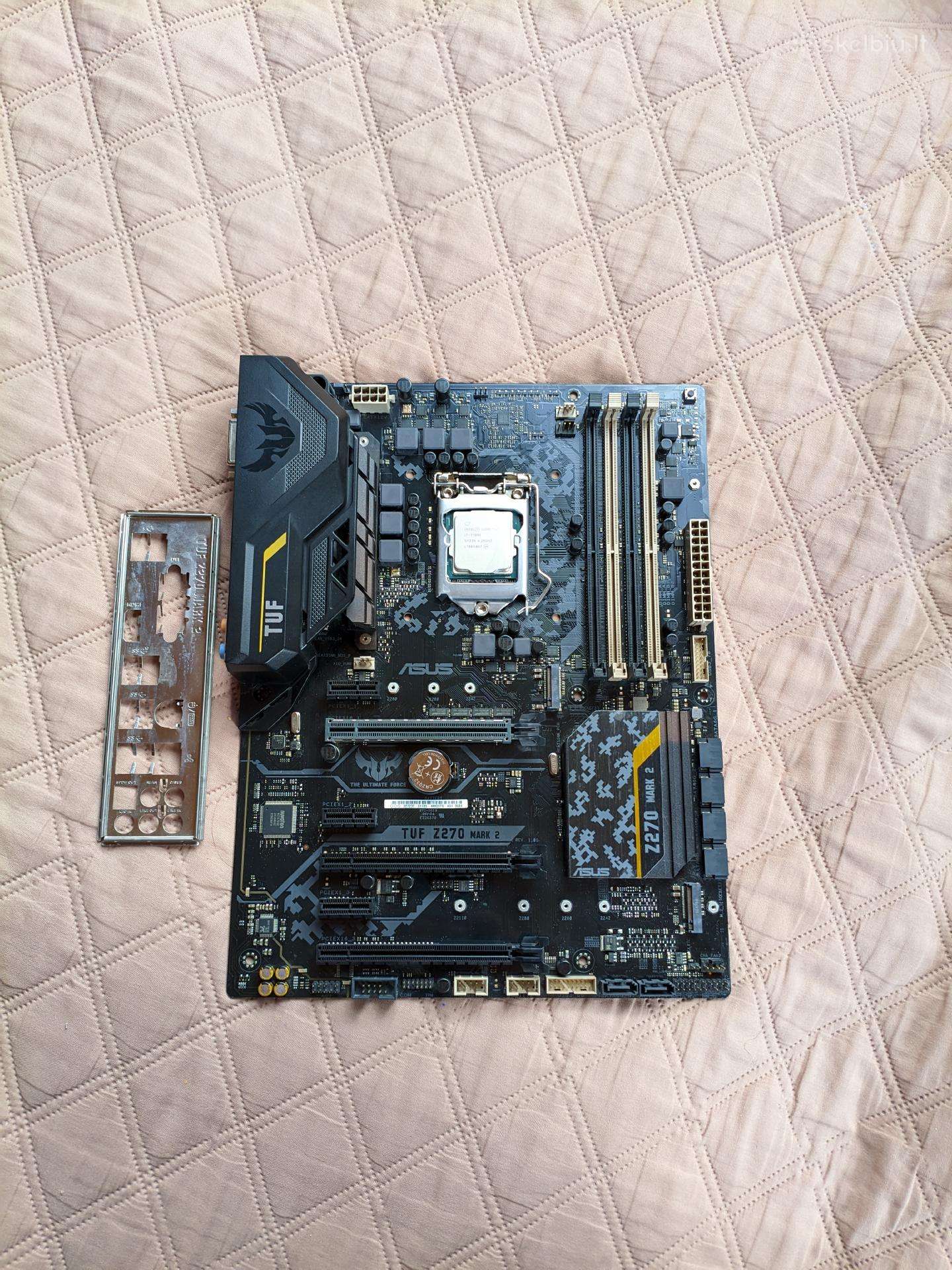 Komplektas i7-7700k + Asus Tuf z270 mark 2