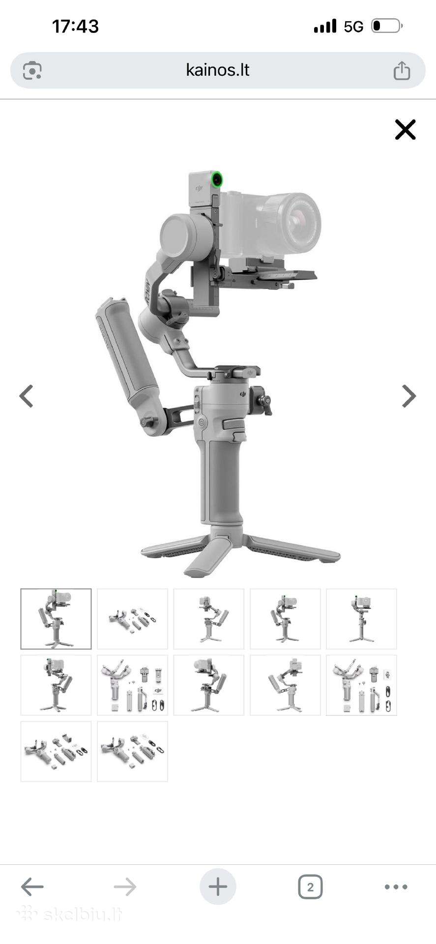 Parduodu arba keičiu Dji RS 4 stabilizatorių