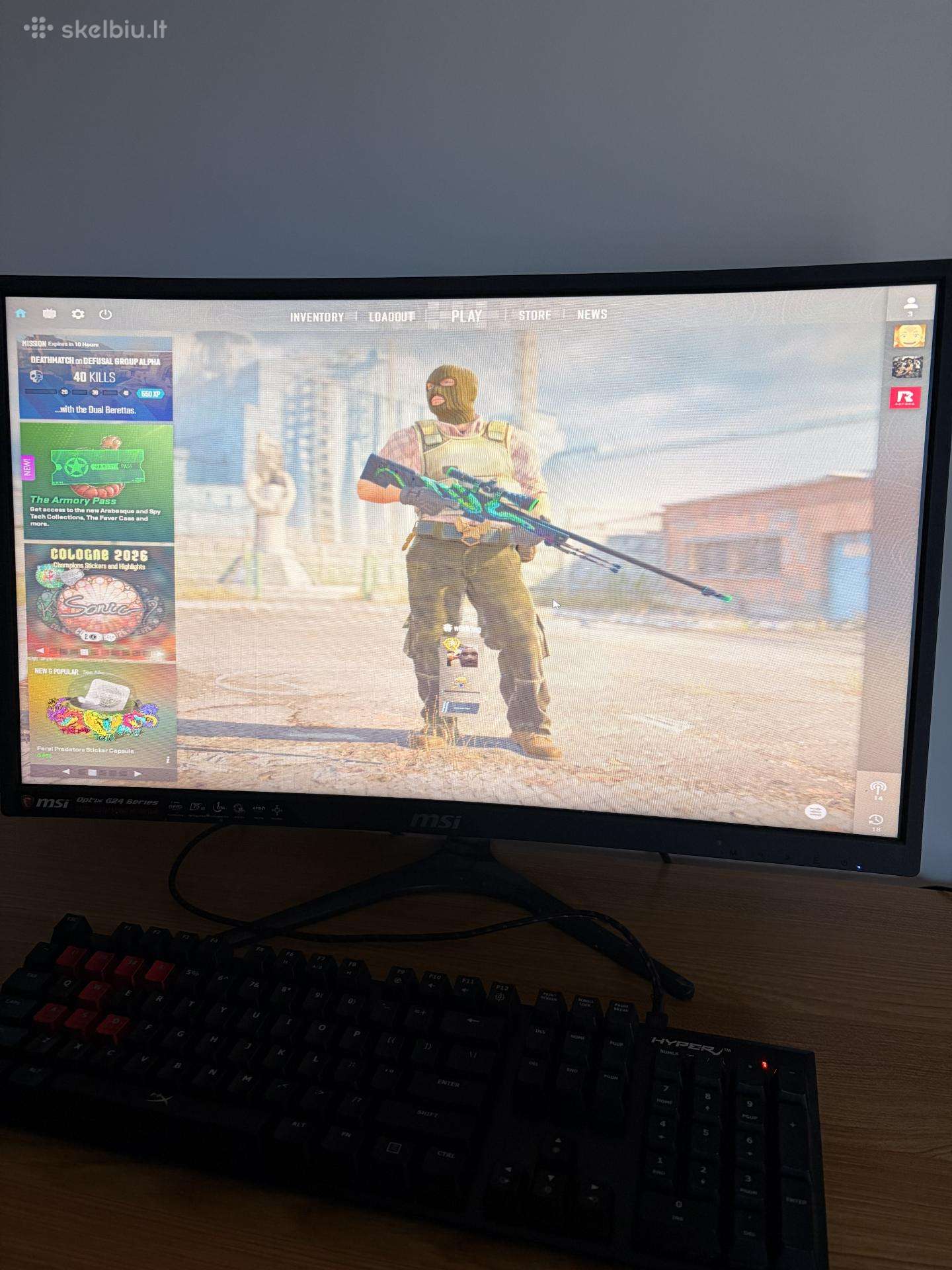 Msi Optix G24 75hz 1ms lenktas monitorius