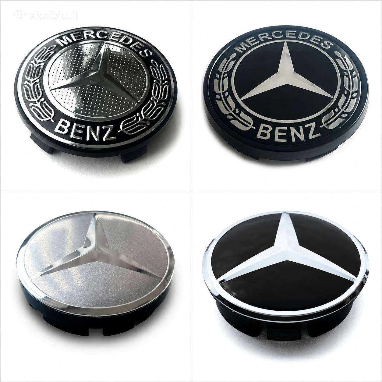 Mercedes ratlankiu centriniai dangteliai 55mm-75mm