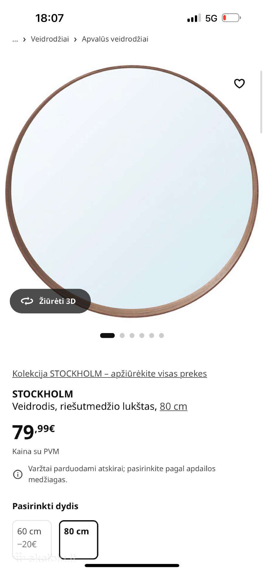 Ikea veidrodis