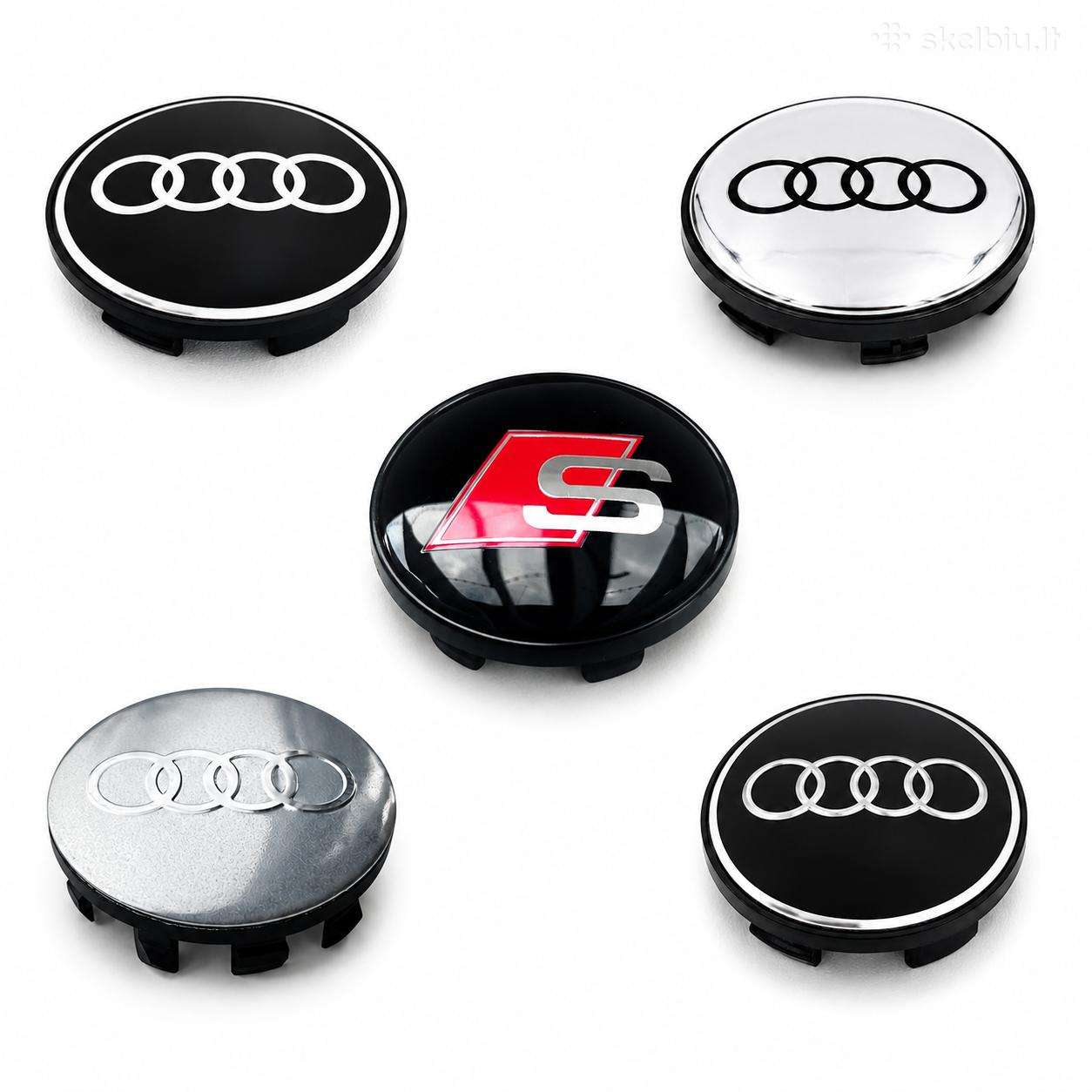 Audi ratlankiu centriniai dangteliai 55mm-75mm