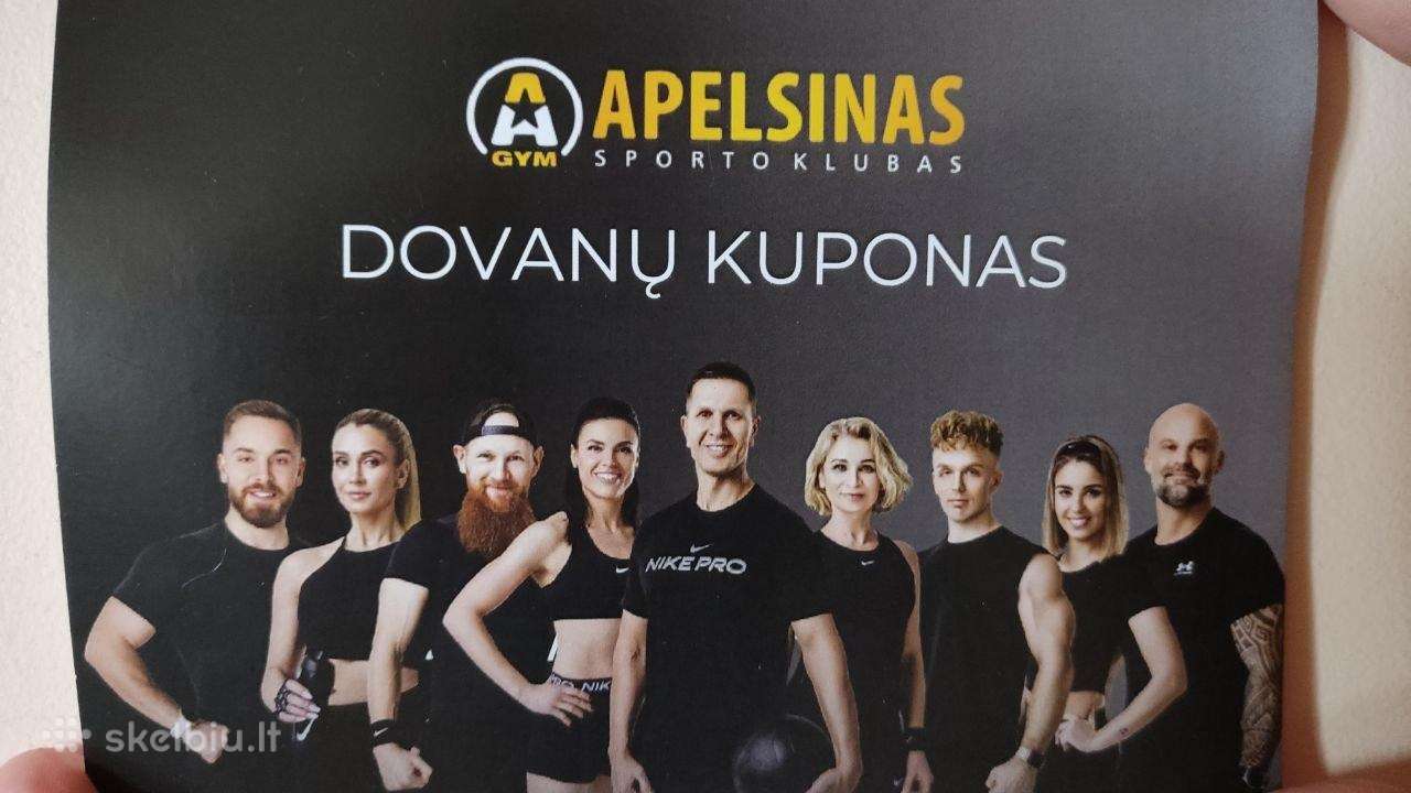 „apelsinas“ sporto klubo mėnesinė narystė – 20 Eur