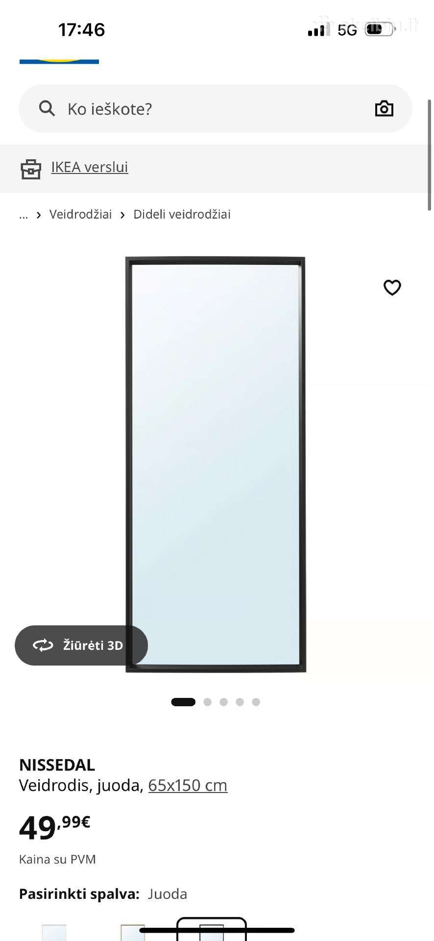 Ikea veidrodis