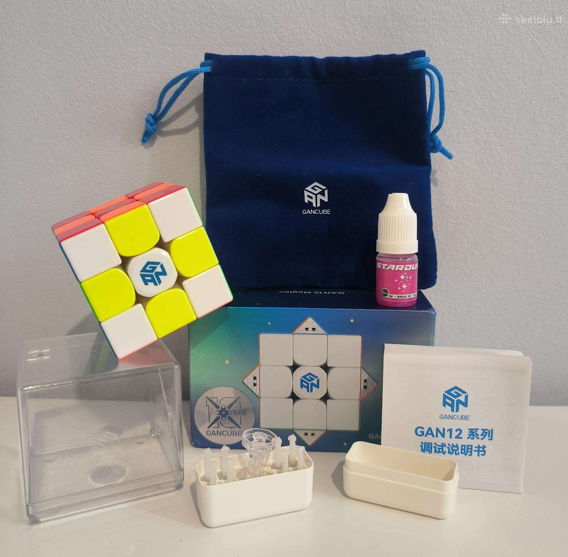 Gan 12 Maglev Uv 3x3 Rubikas kubas + stardust