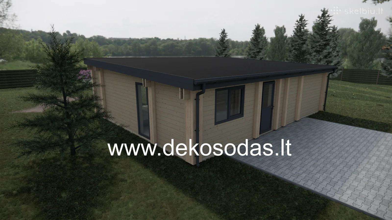 Medinis sodo namelis „savana“ 136,95 m, 44 mm