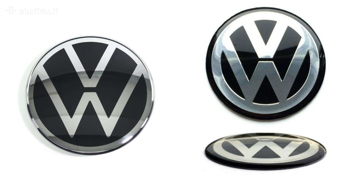 VW metal ratlankiu lipdukai Volkswagen 45mm-90mm