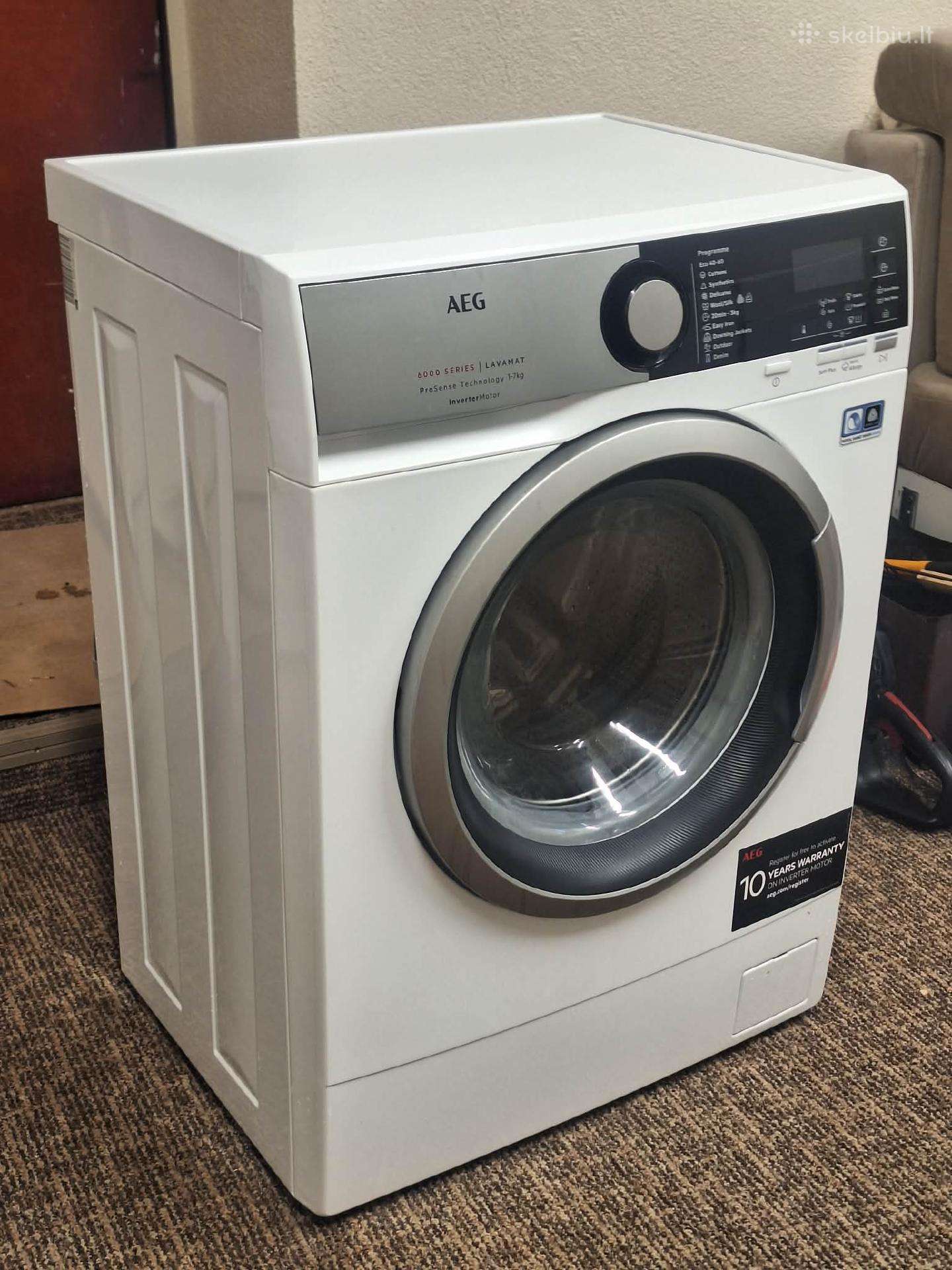 Parduodama Aeg 6000 Series Prosense skalbimo mašin
