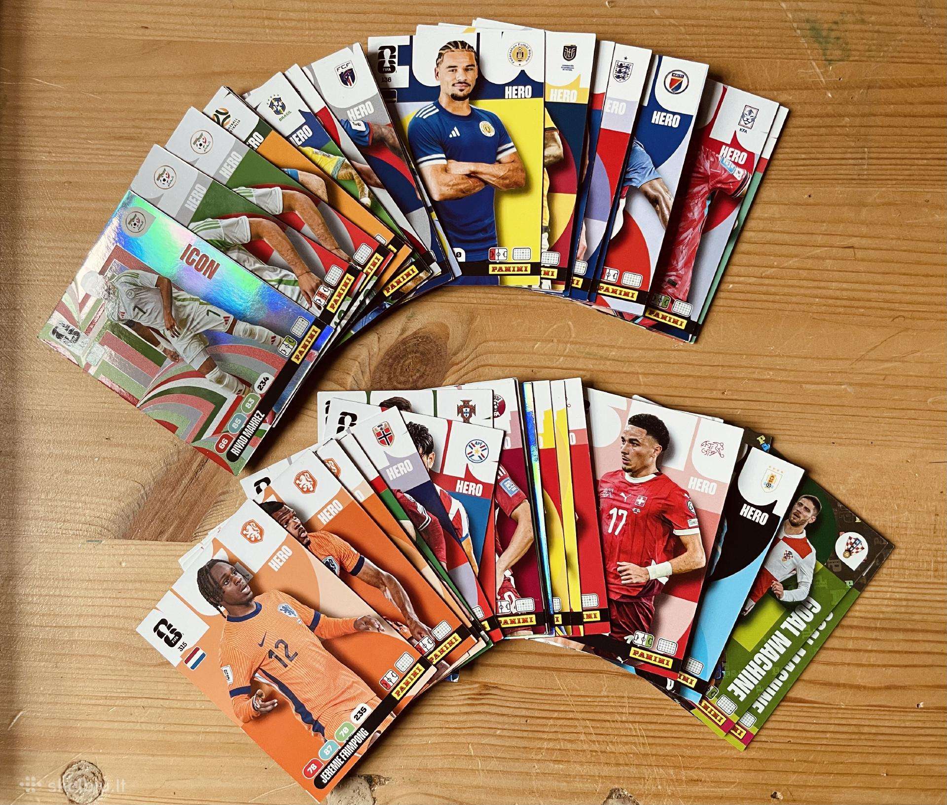 Fifa World Cup 2026 futbolo kortelės