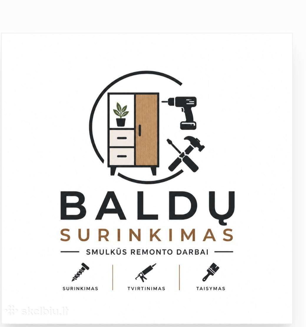 Surenku, remontuoju įvairius baldus.santechnika.