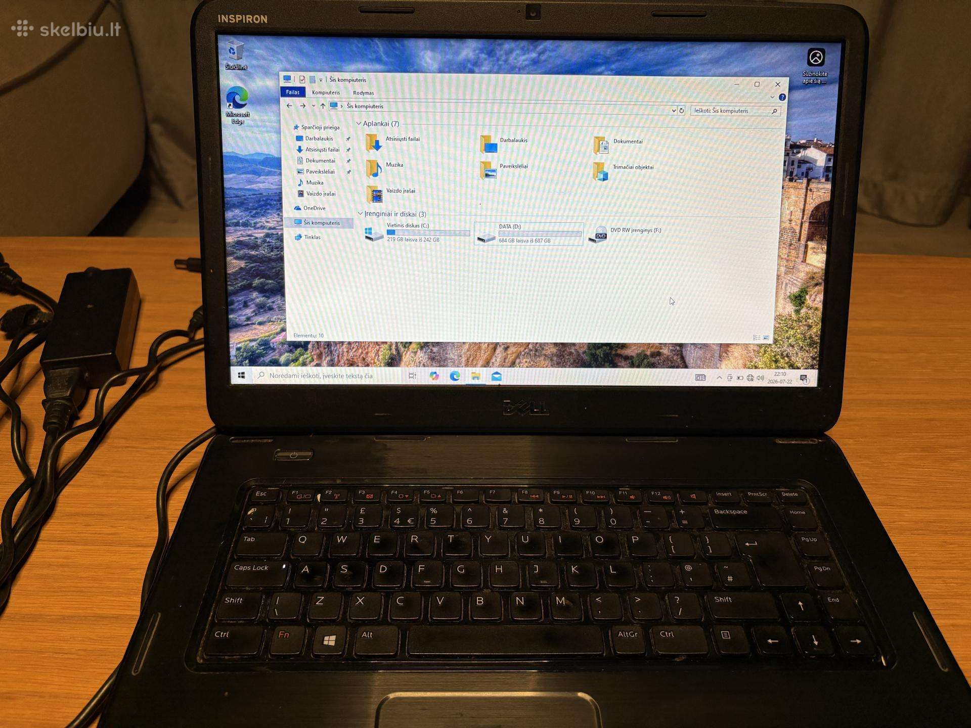 Dell Celeron B820 1.7ghz, x64, 932 GB - tik 30 Eur
