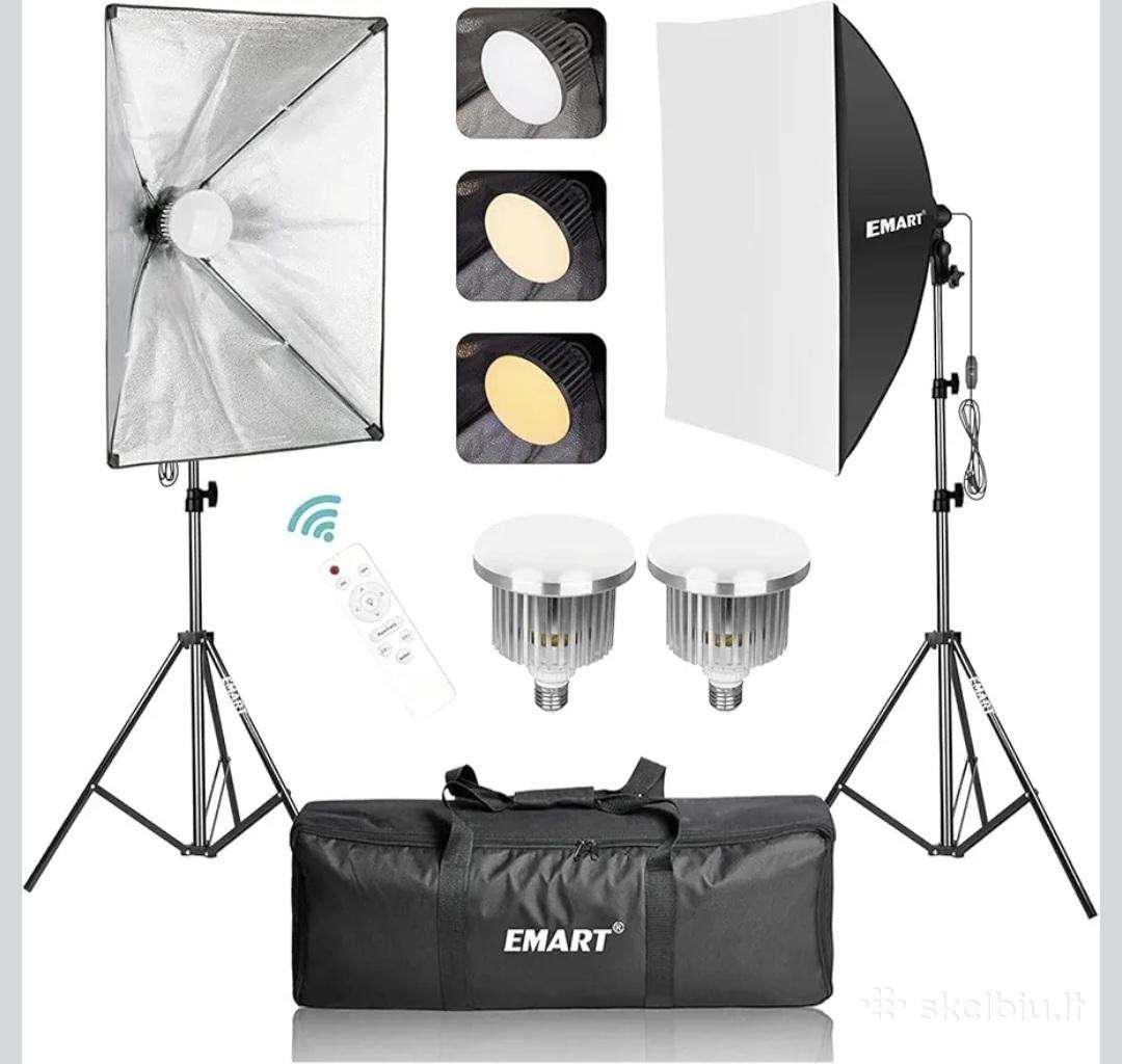 Foto apšvietimo lempos softbox stovai