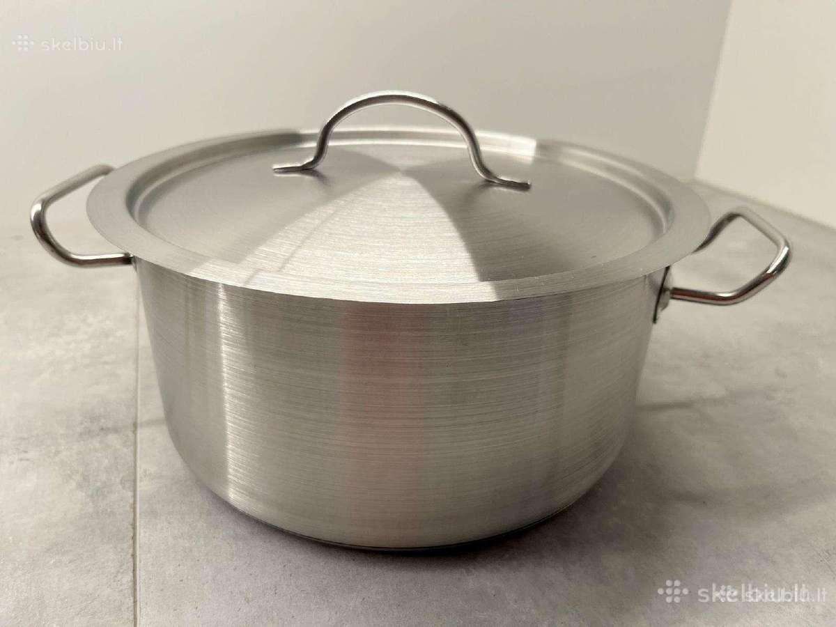 Puodas nerūdijančio plieno 5 l Naujas!