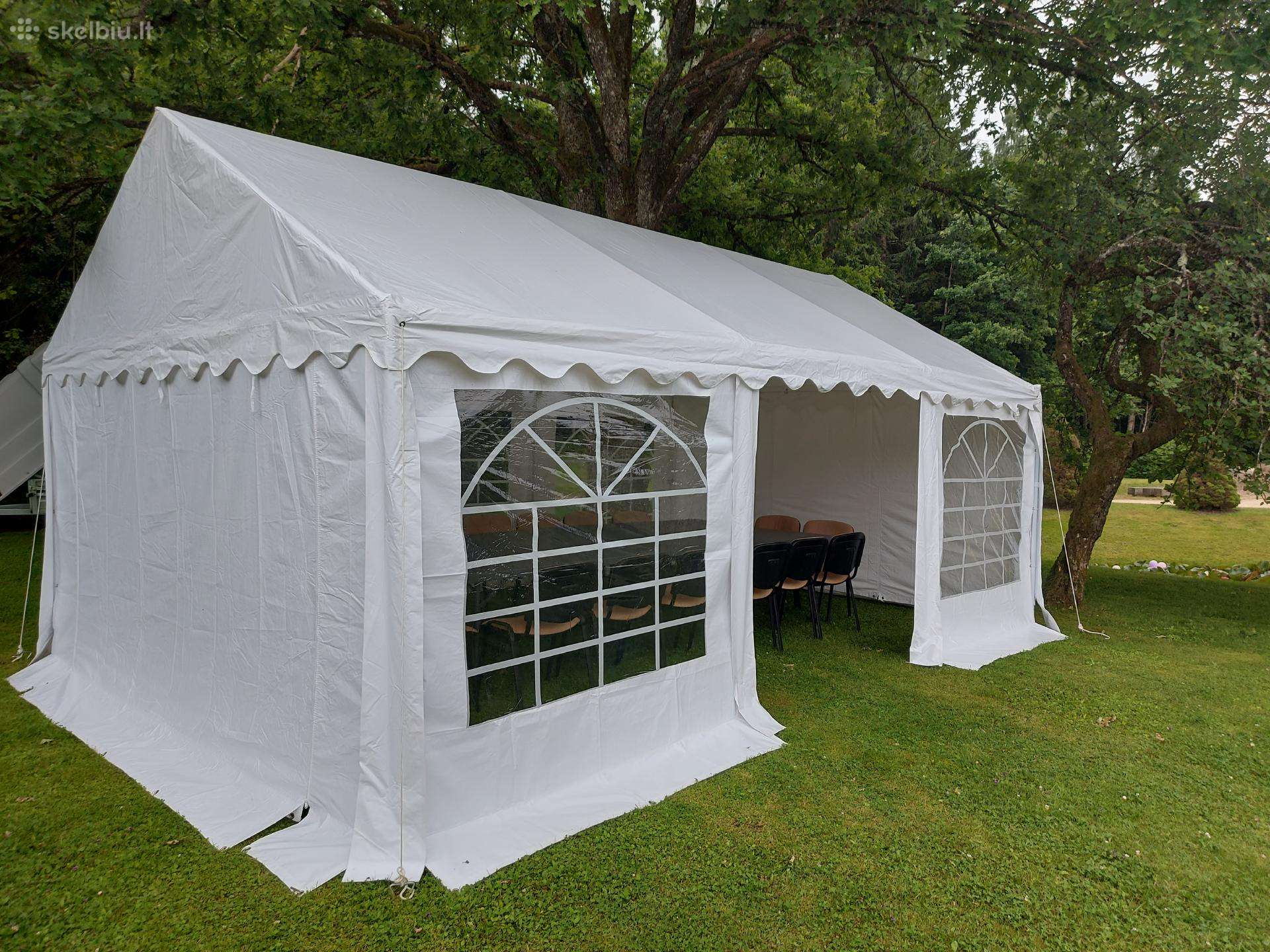 Nauja 4x6 Pvc 500 g/m palapinė ir lauko baldai