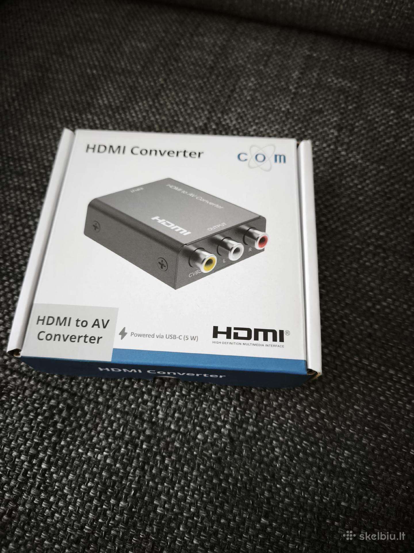 Naujas Hdmi į AV (Rca) keitiklis / adapteris (su g