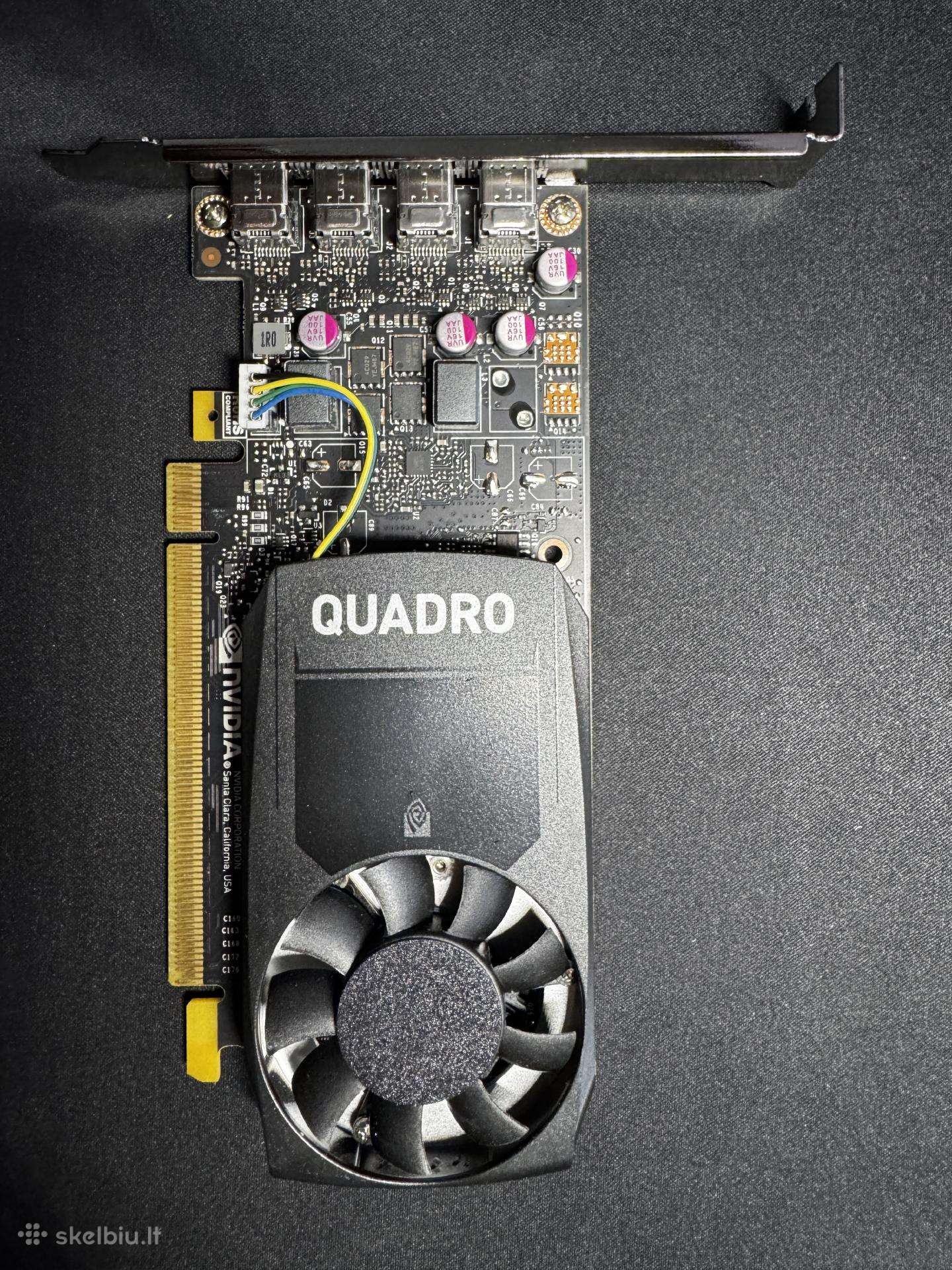 Nvidia Quadro P1000 4gb Gddr5, 4 mini Displayport
