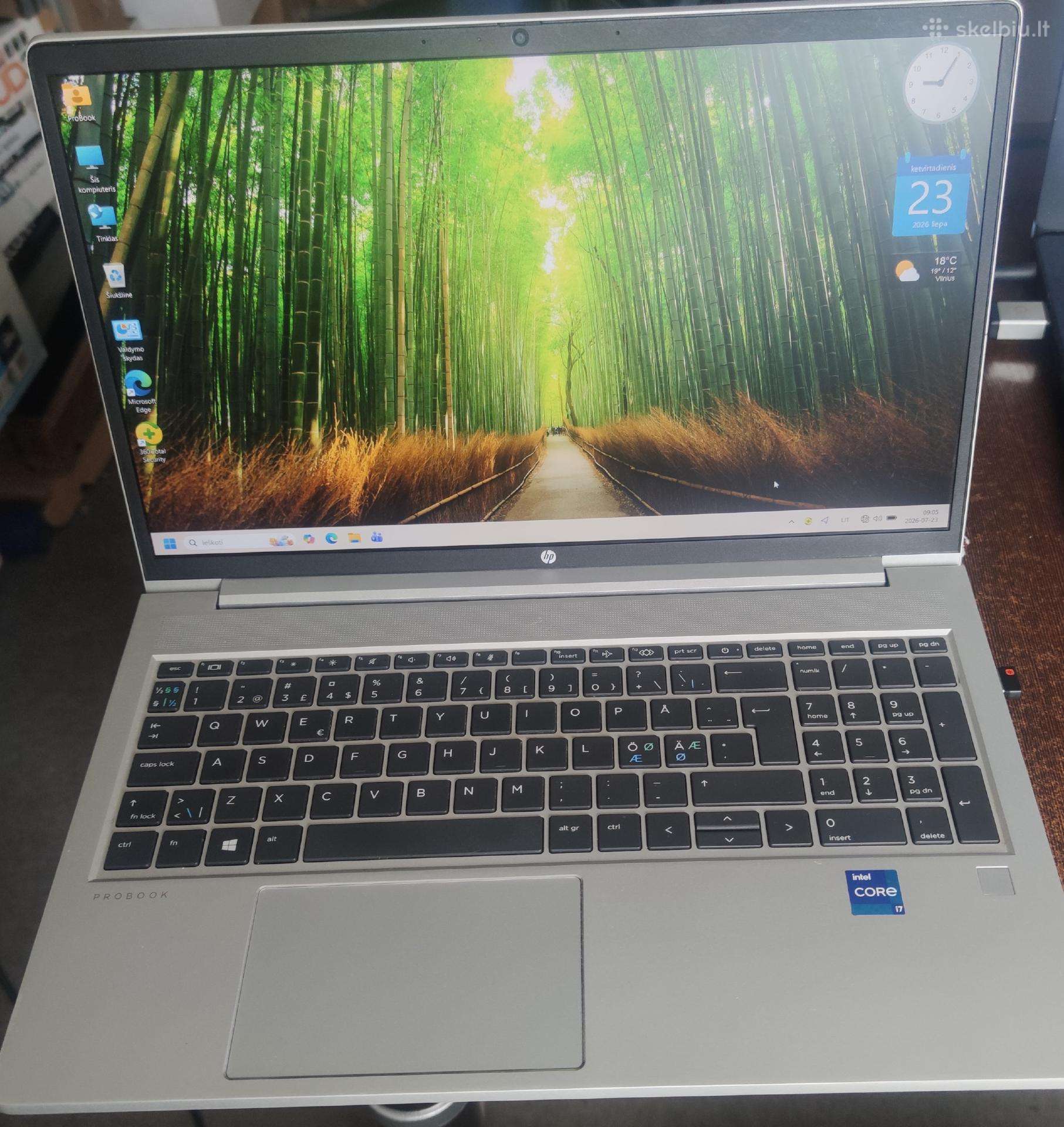 Plonas lengvas galingas Hp Probook 450 G8 Intel i7