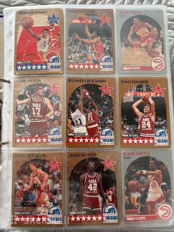 Nba 1990 hoops kortelės