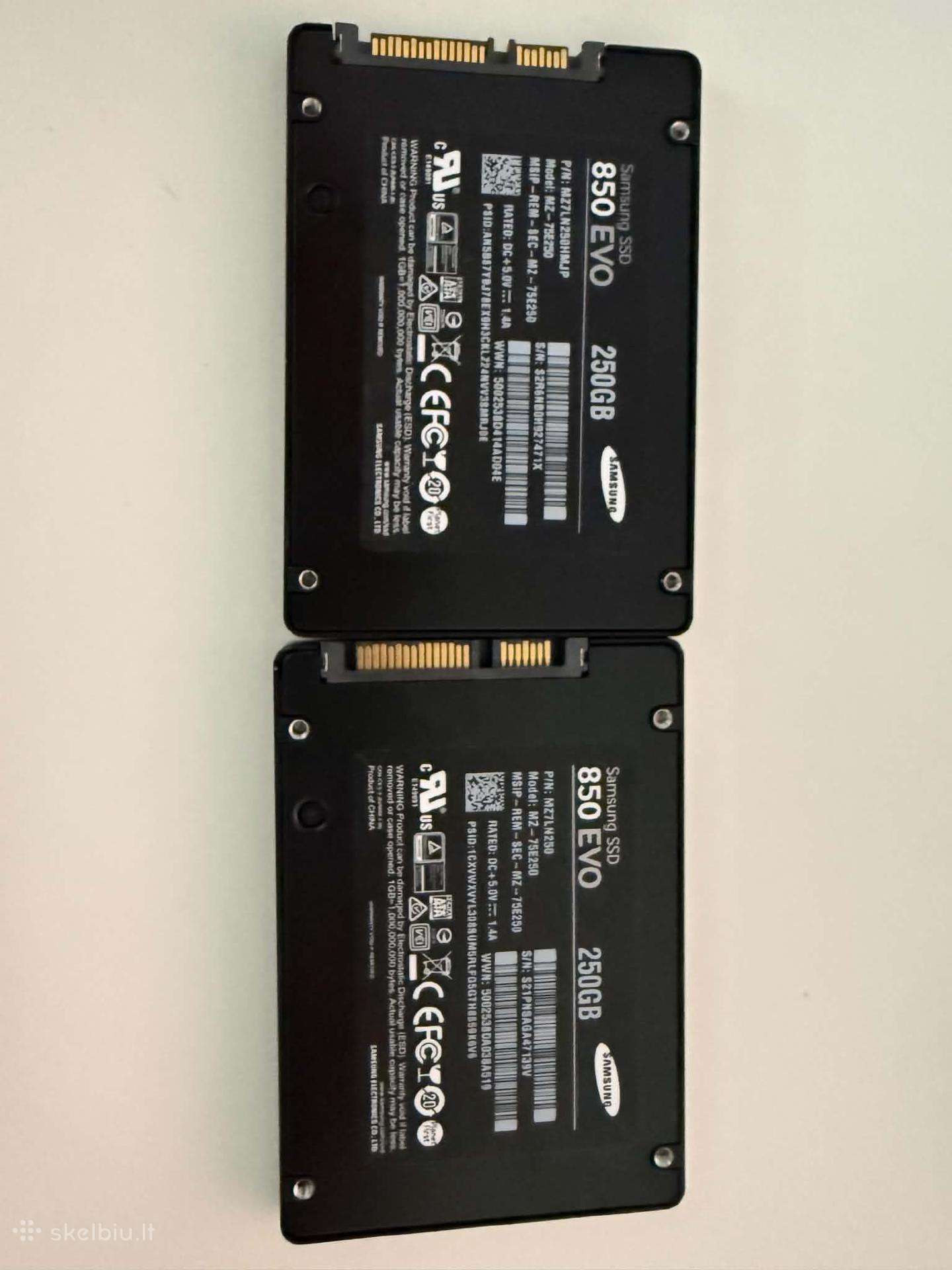 Samsung 850evo SSD 256