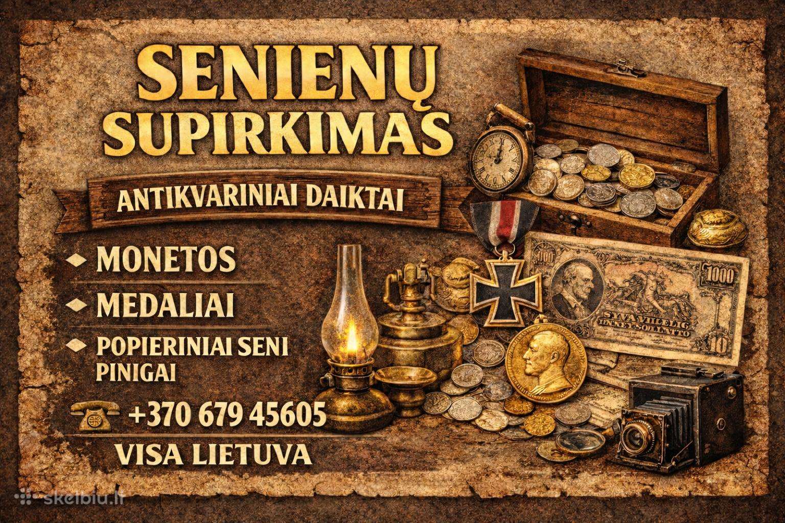 Sendaikčių senienų supirkimas