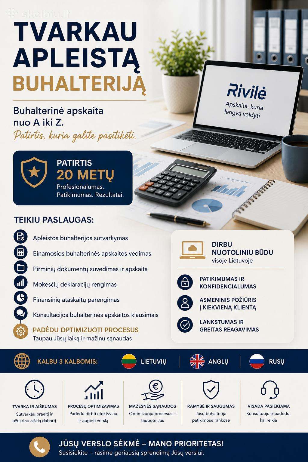 Teikiu buhalterinės apskaitos paslaugas