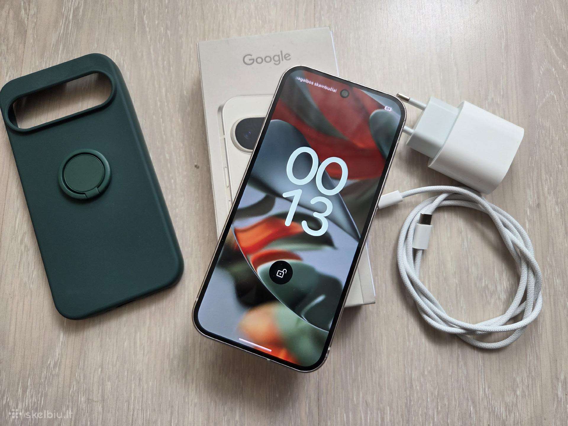 Google Pixel 9 128 GB, tvarkingas, pilnu komplektu