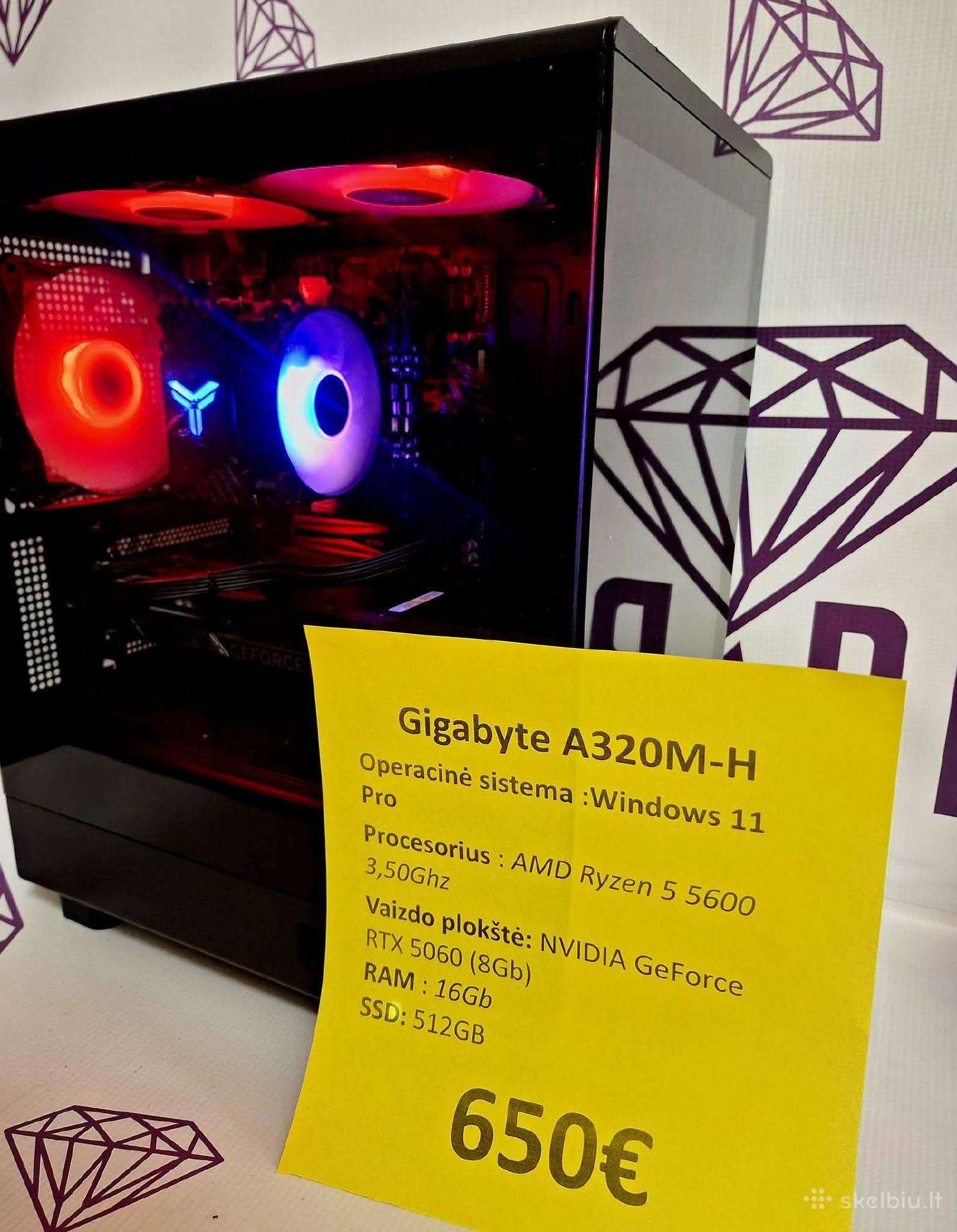 Kompiuterio dėžė (ryzen 5, rtx 5060)