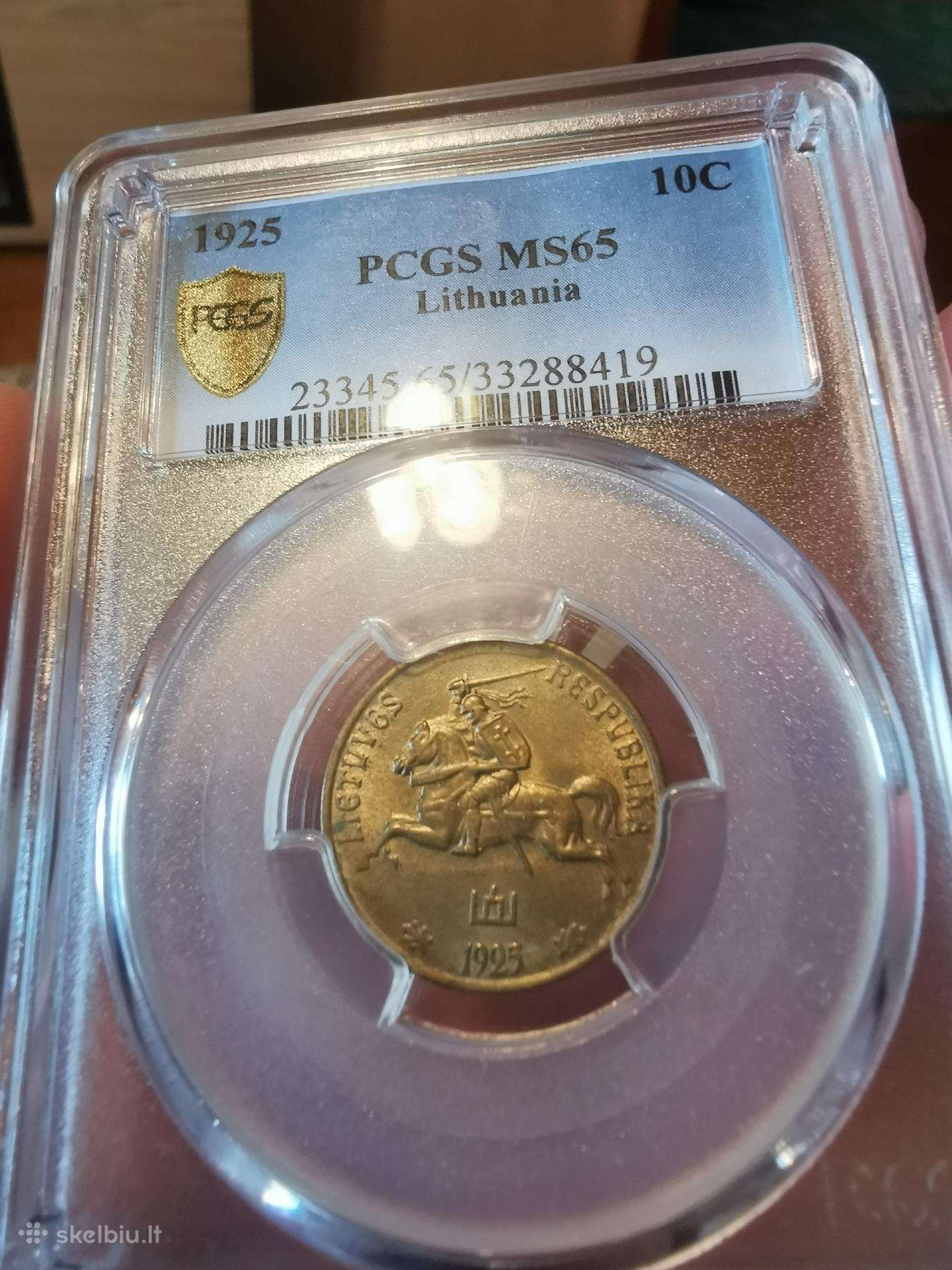 1925 10 centu Ms65-pcgs