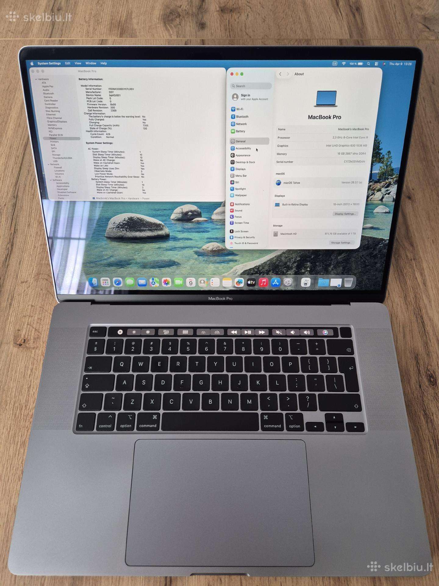 MacBook Pro 16 A2141 – i9 / 16gb / 1tb13420 €