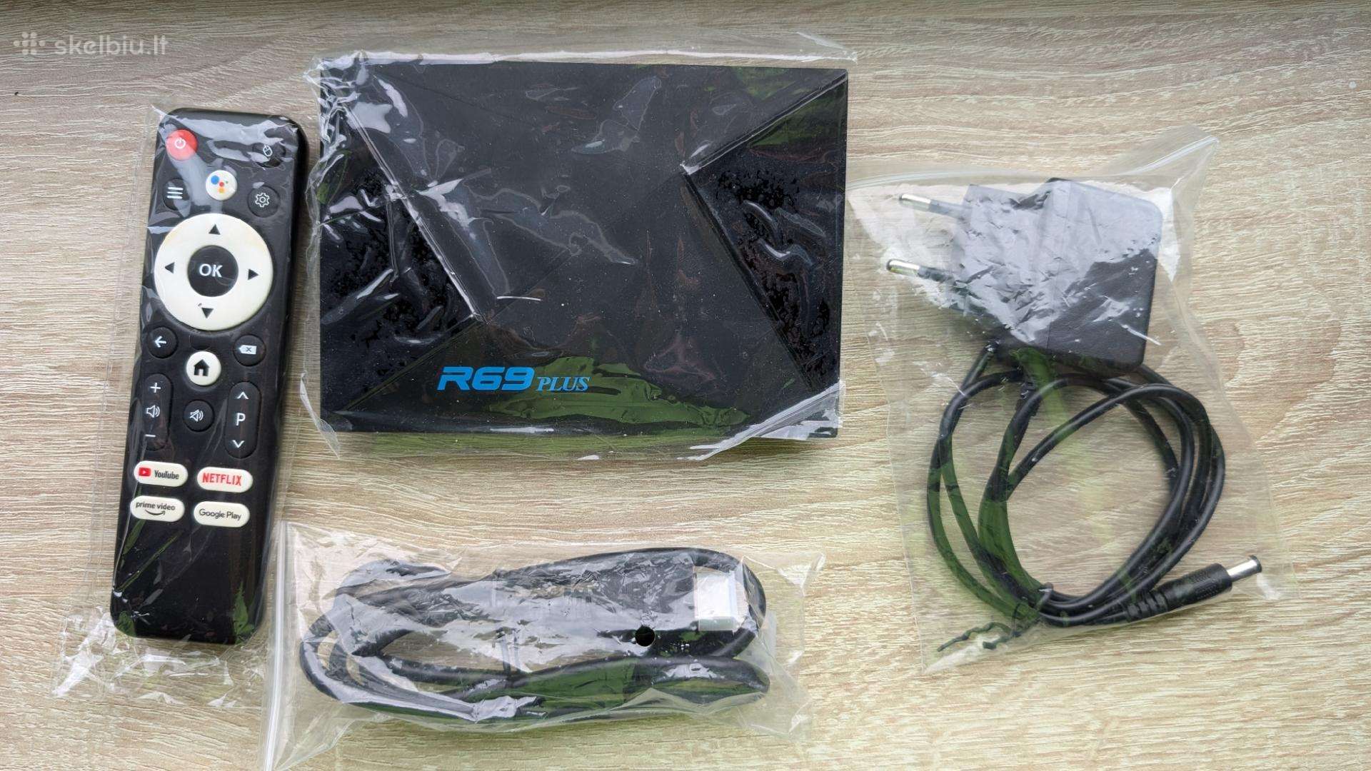 R69 Plus 2gb/16gb Android TV Priedėlis (4k)