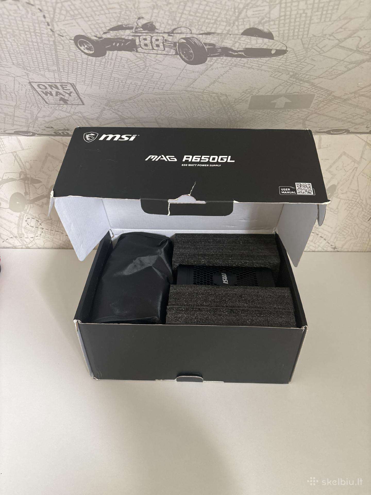 Psu Msi Mag A650gl 650w pilnai modulinis