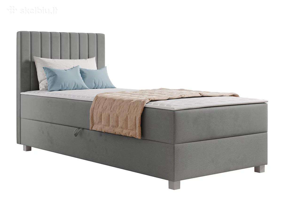 Viengulės lovos, spintos, rašomasis stalas
