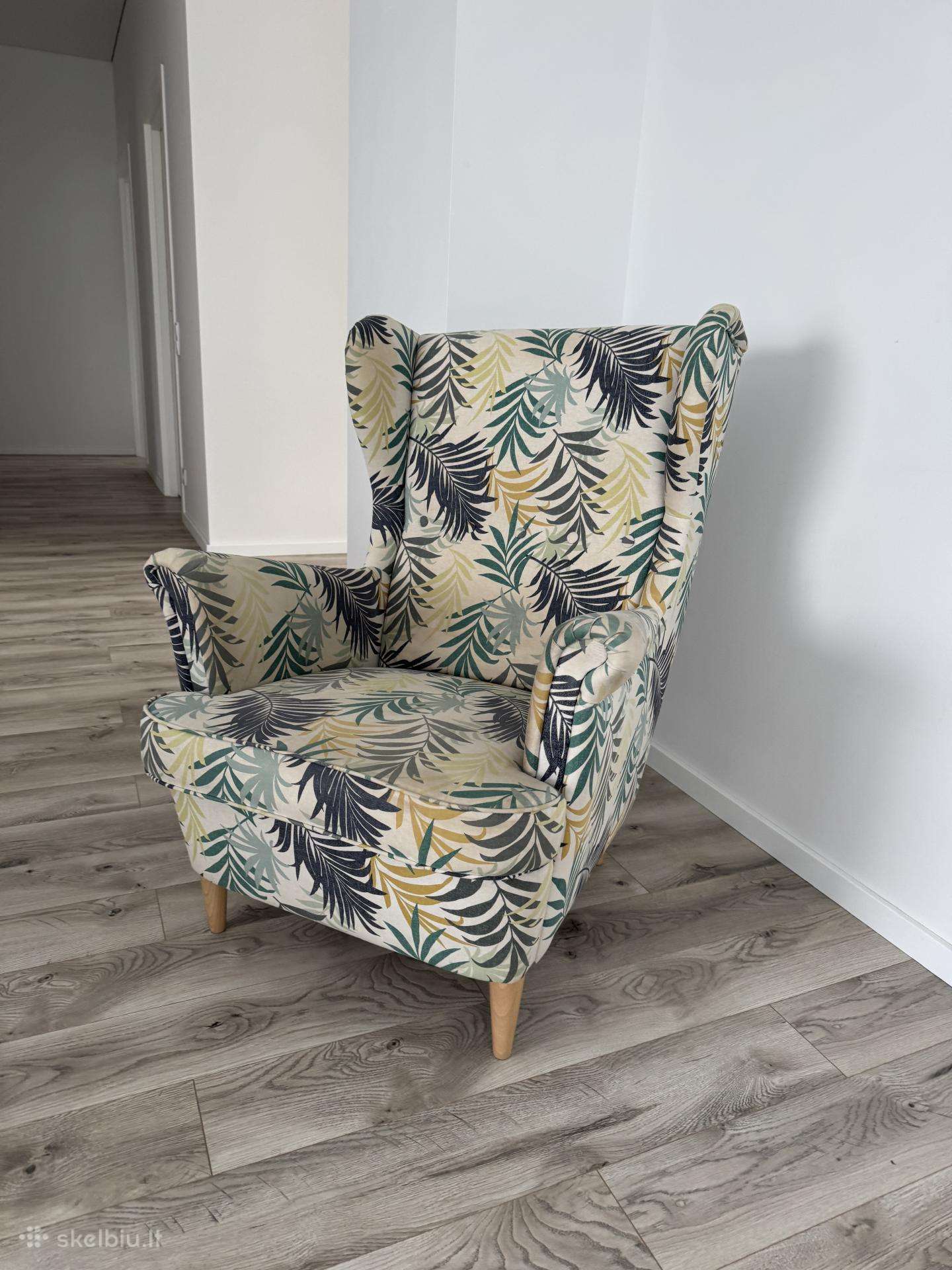 Ikea Strandmon fotelis + 2 pagalvėlės