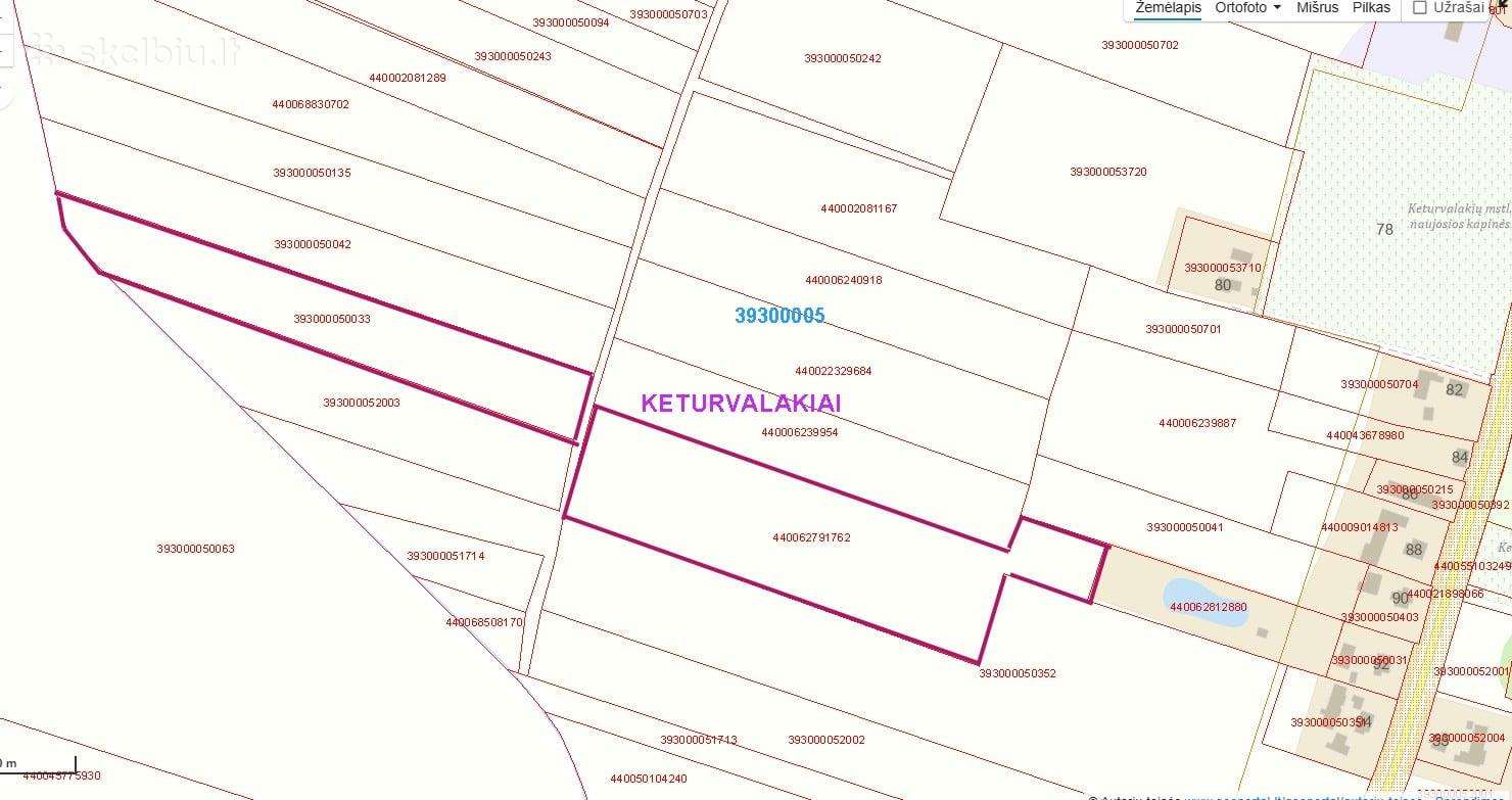 Parduodami 2 žemės paskirties sklypai