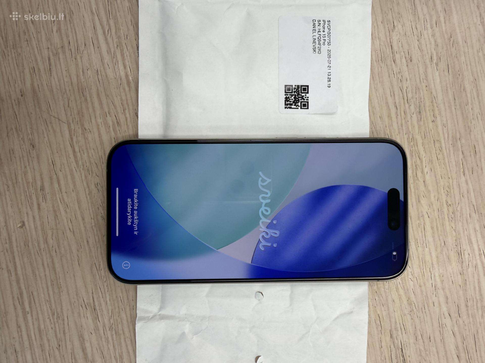 iPhone 15 Pro Natural Titanium 128gb