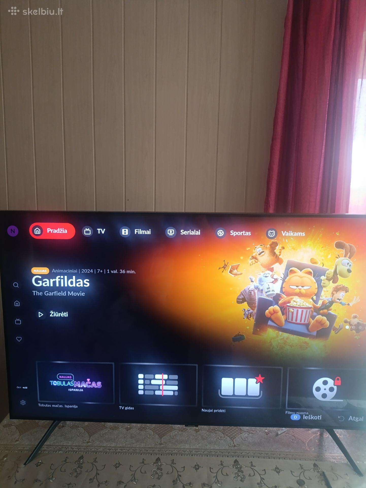 Samsung 55" Crystal Uhd 4k Smart TV2023 modelis.