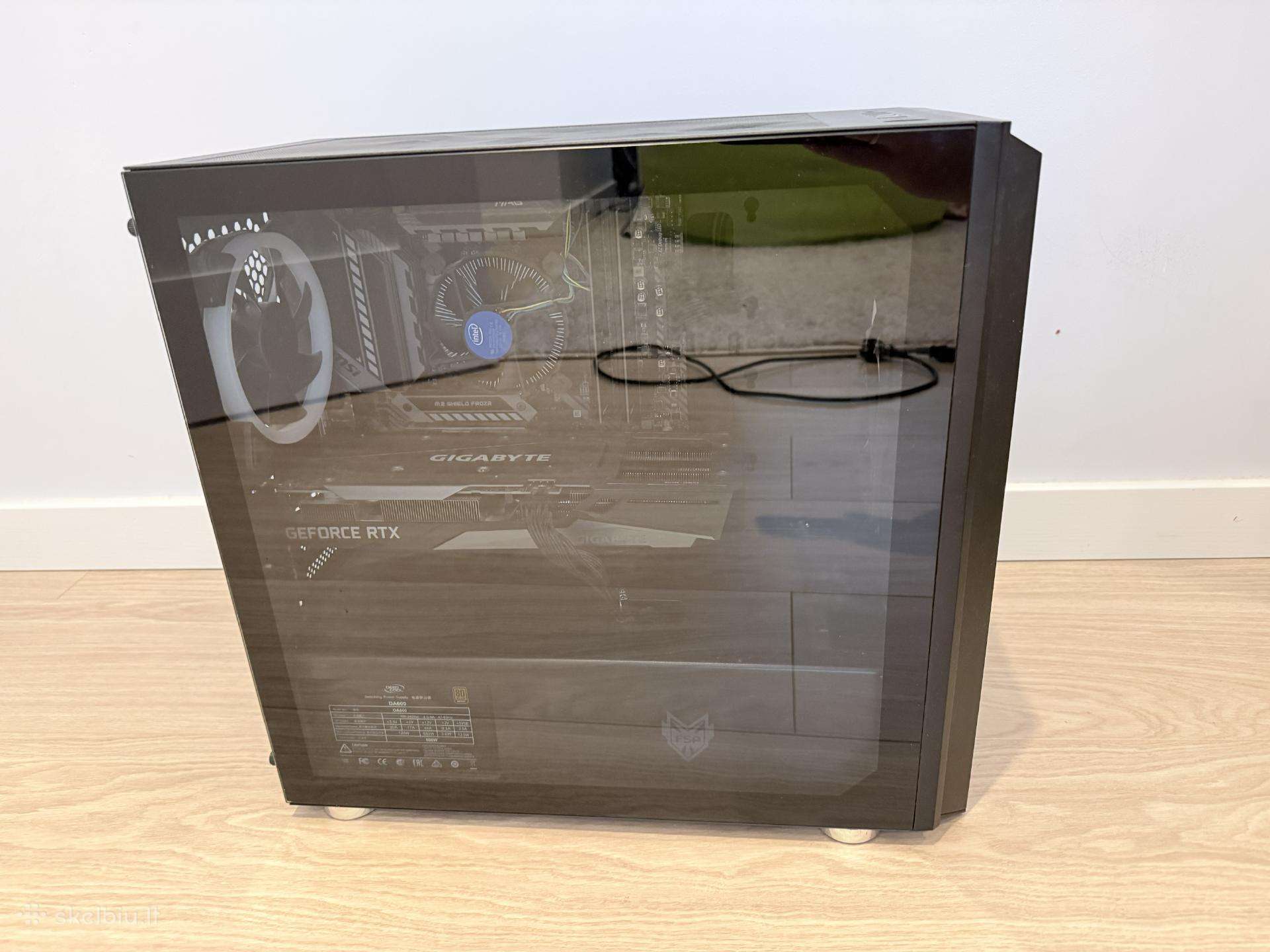 Žaidimų kompiuteris–rtx 3060 12gb/i5-10400f/16gb