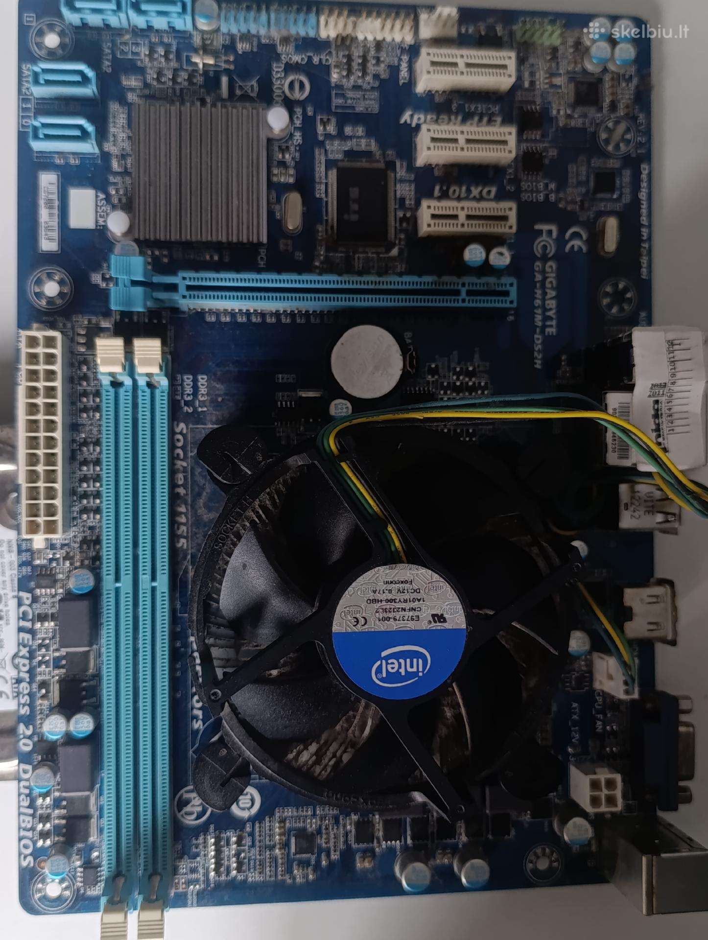 Kompiuterio komplektas: Gigabyte Ga-h61m-ds2h ++