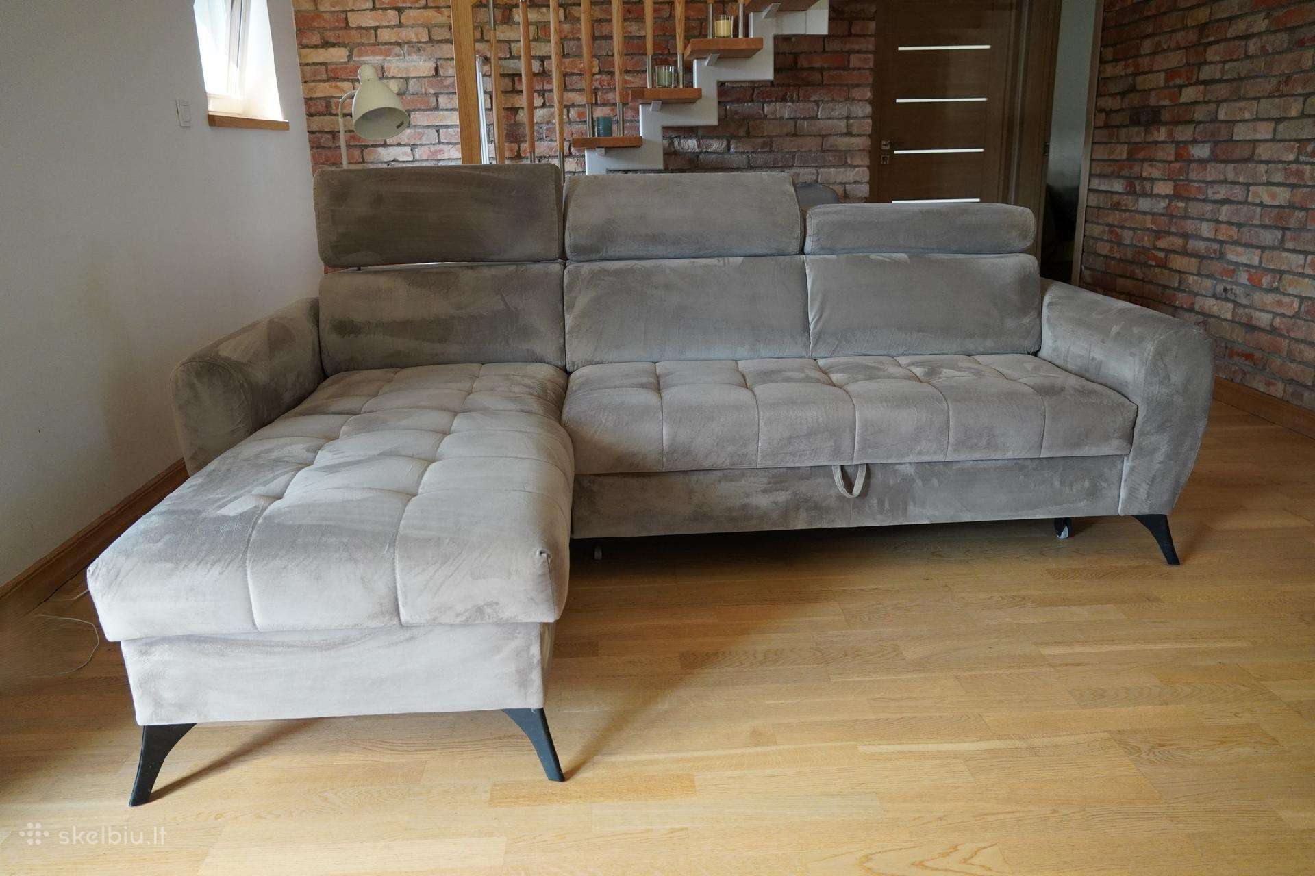 Kampinė sofa-lova – geros būklės